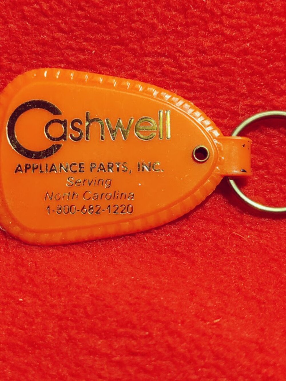 Vintage Cashwell Appliance Parts Keychain